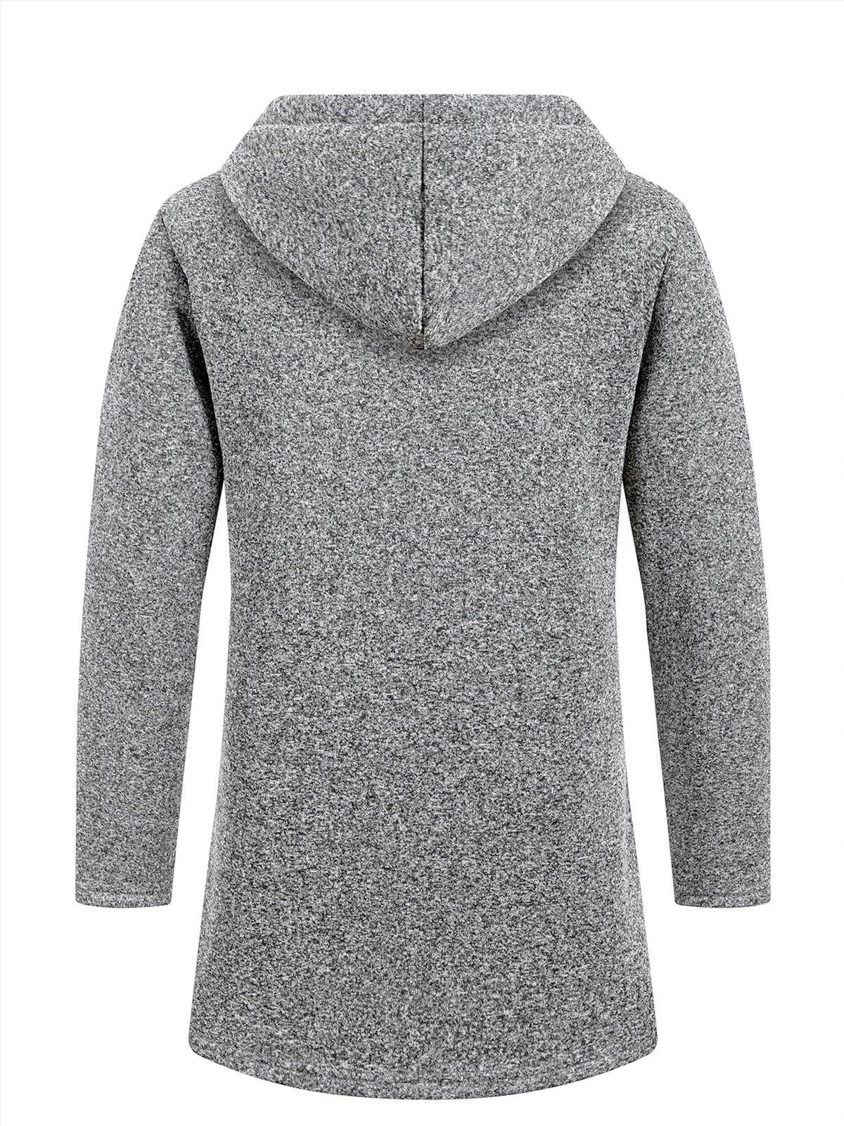 Men's Longline Zip-Up Hoodie | Relaxed Fit Sweatshirt 8