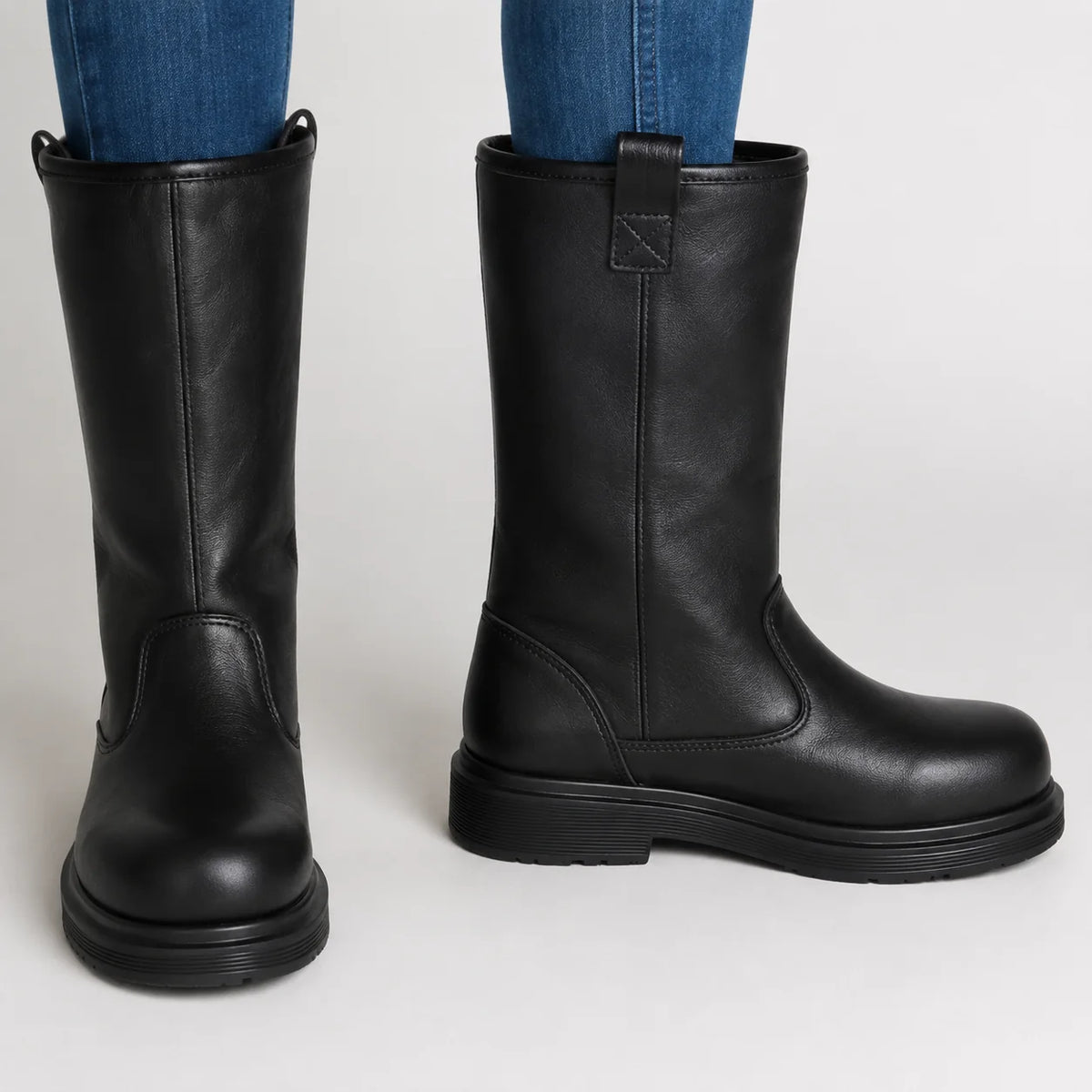Men's Mid-Calf Leather Boots | Casual Winter Footwear 0