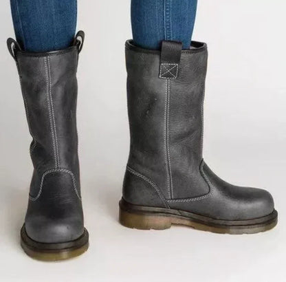 Men's Mid-Calf Leather Boots | Casual Winter Footwear 2