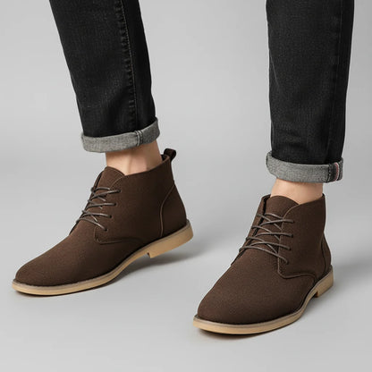 Men's Nubuck Chukka Boots | Smart Casual Lace-Up Footwear 1
