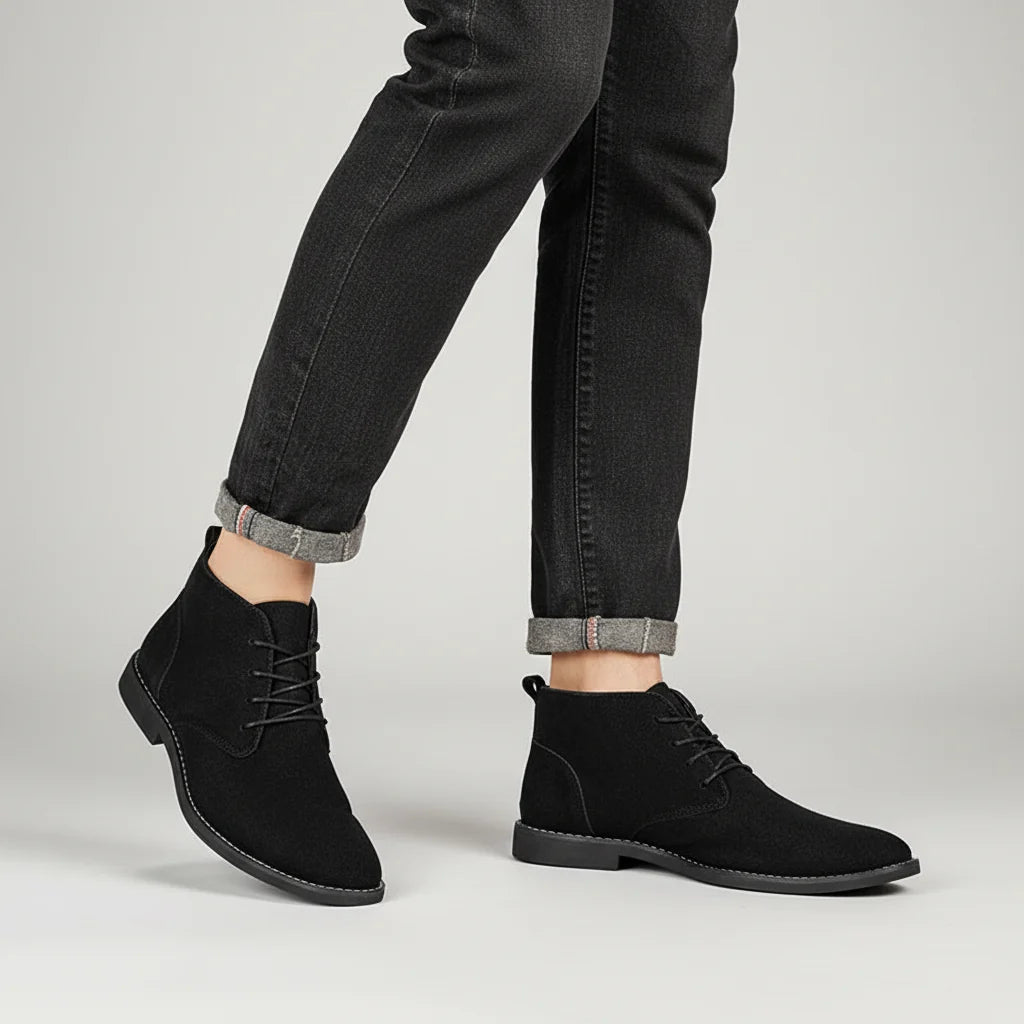 Men's Nubuck Chukka Boots | Smart Casual Lace-Up Footwear 2