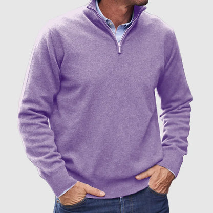 Men's Quarter-Zip Sweater | Soft Knit Autumn Layer 2