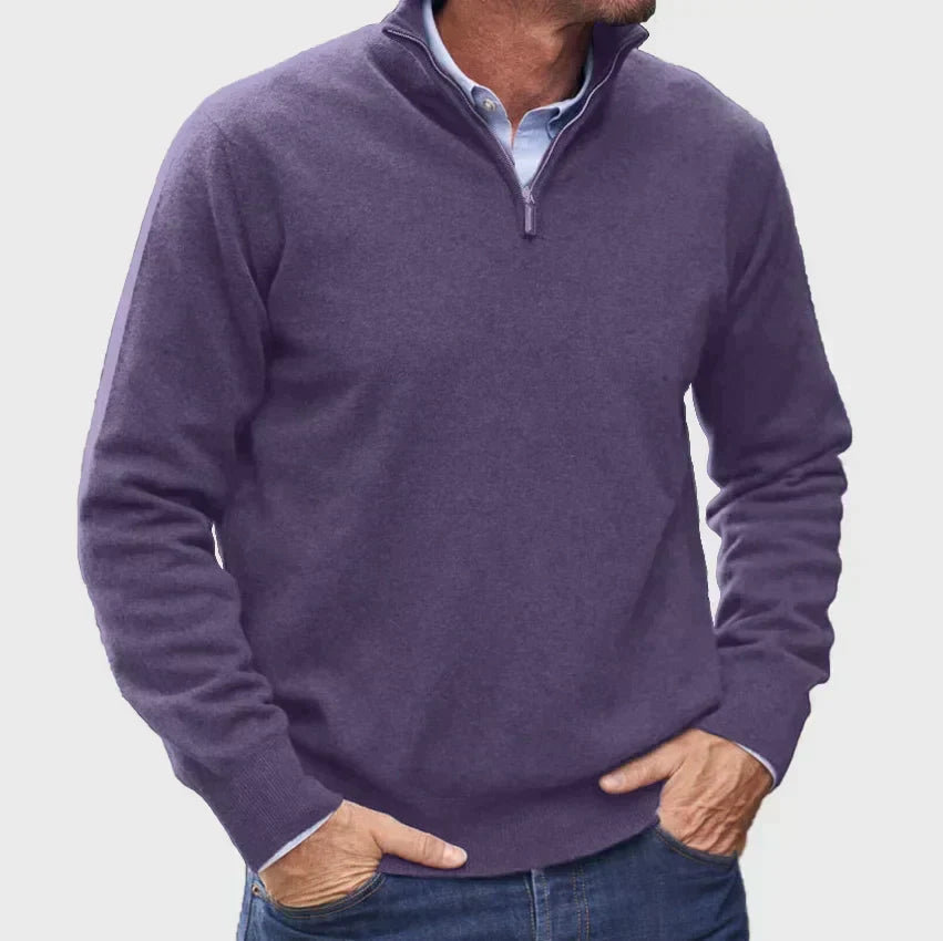 Men's Quarter-Zip Sweater | Soft Knit Autumn Layer 3