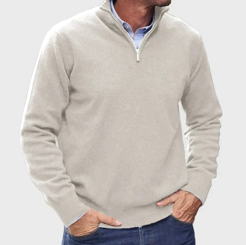 Men's Quarter-Zip Sweater | Soft Knit Autumn Layer 4