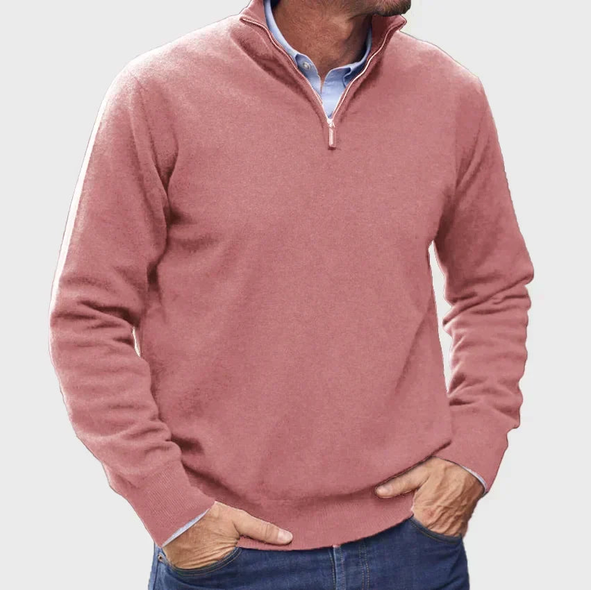 Men's Quarter-Zip Sweater | Soft Knit Autumn Layer 7