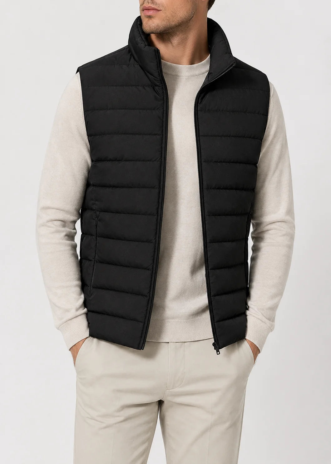 Men's Quilted Bodywarmer Vest Lightweight Warm Casual 7