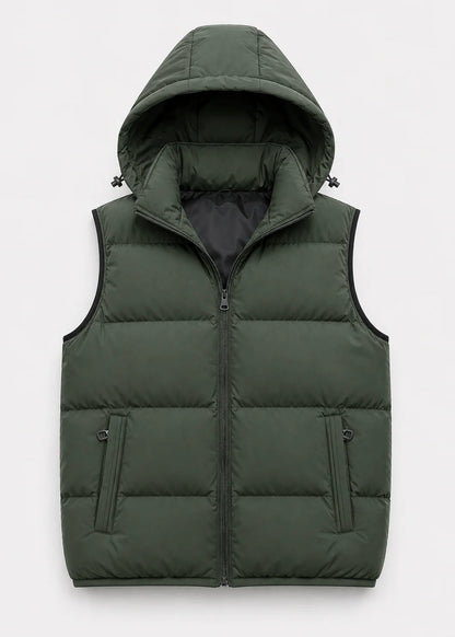 Men's Quilted Hooded Gilet | Lightweight Insulated Bodywarmer 0
