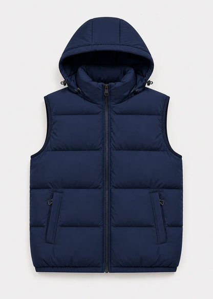 Men's Quilted Hooded Gilet | Lightweight Insulated Bodywarmer 10