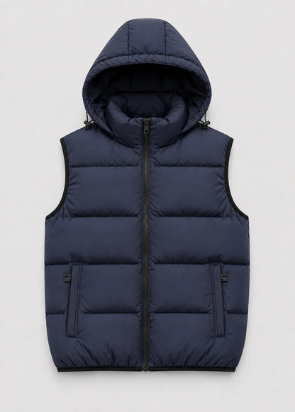 Men's Quilted Hooded Gilet | Lightweight Insulated Bodywarmer 2
