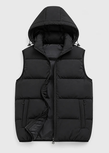 Men's Quilted Hooded Gilet | Lightweight Insulated Bodywarmer 9