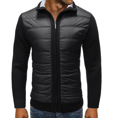 Men's Quilted Hybrid Jacket | Stylish Full-Zip Layer 0