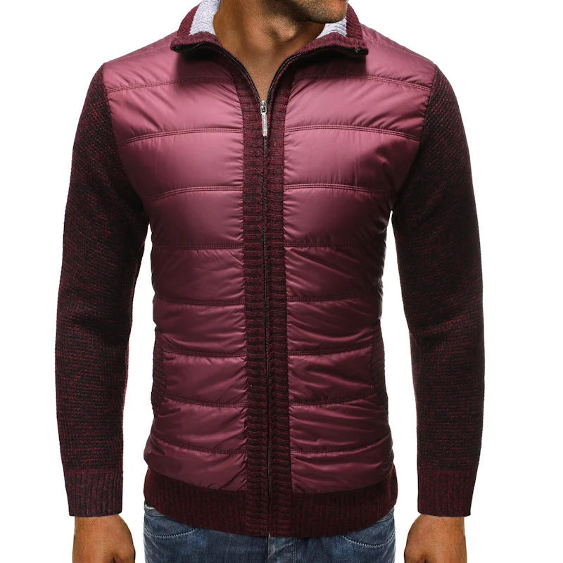 Men's Quilted Hybrid Jacket | Stylish Full-Zip Layer 2
