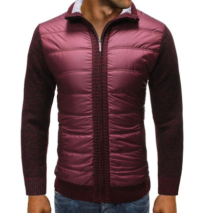 Men's Quilted Hybrid Jacket | Stylish Full-Zip Layer 2