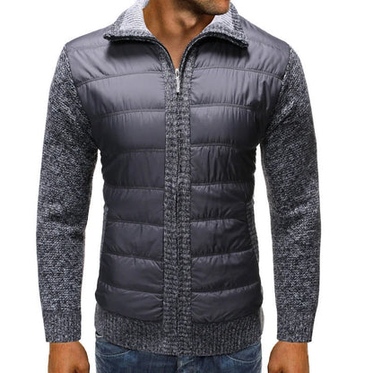 Men's Quilted Hybrid Jacket | Stylish Full-Zip Layer 3