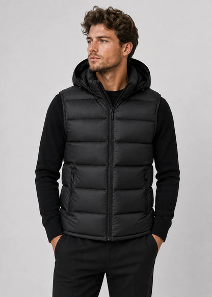 Men's Quilted Padded Bodywarmer Vest | Insulated Zip Front Gilet 1