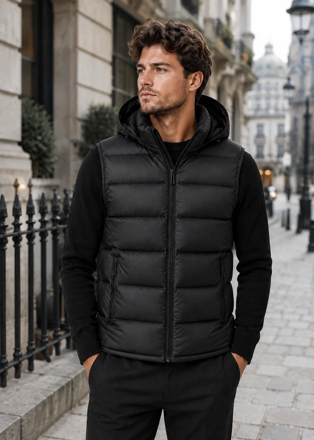 Men's Quilted Padded Bodywarmer Vest | Insulated Zip Front Gilet 8