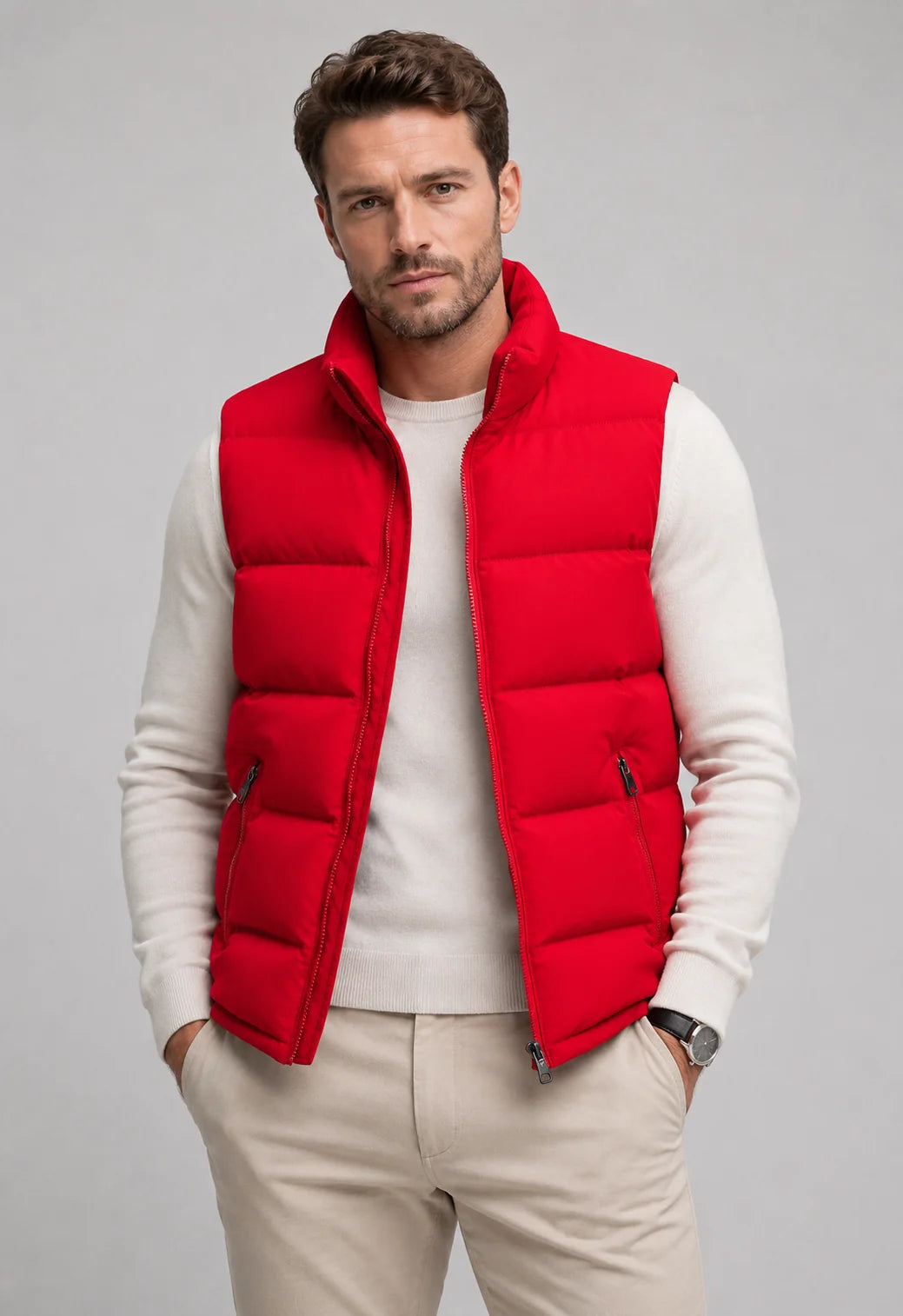 Men's Quilted Padded Bodywarmer | Insulated Sleeveless Vest 7
