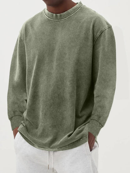 Men's Relaxed Crew Neck Knit Sweater | Casual Long Sleeve Top 6