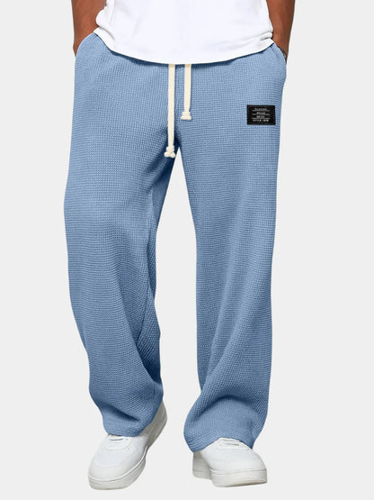 Men's Relaxed Fit Trousers | Adjustable Waist Breathable Fabric 0