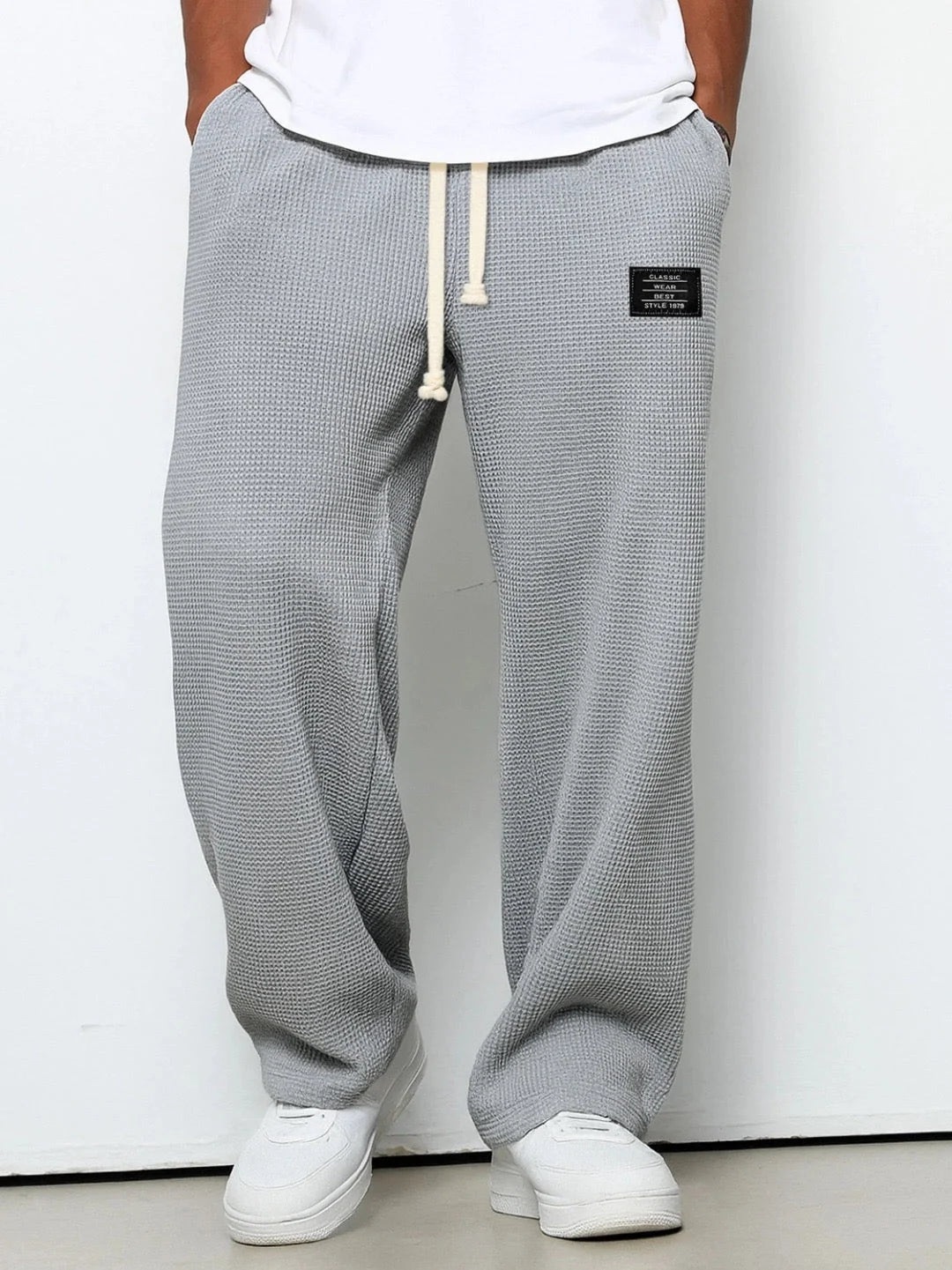 Men's Relaxed Fit Trousers | Adjustable Waist Breathable Fabric 3