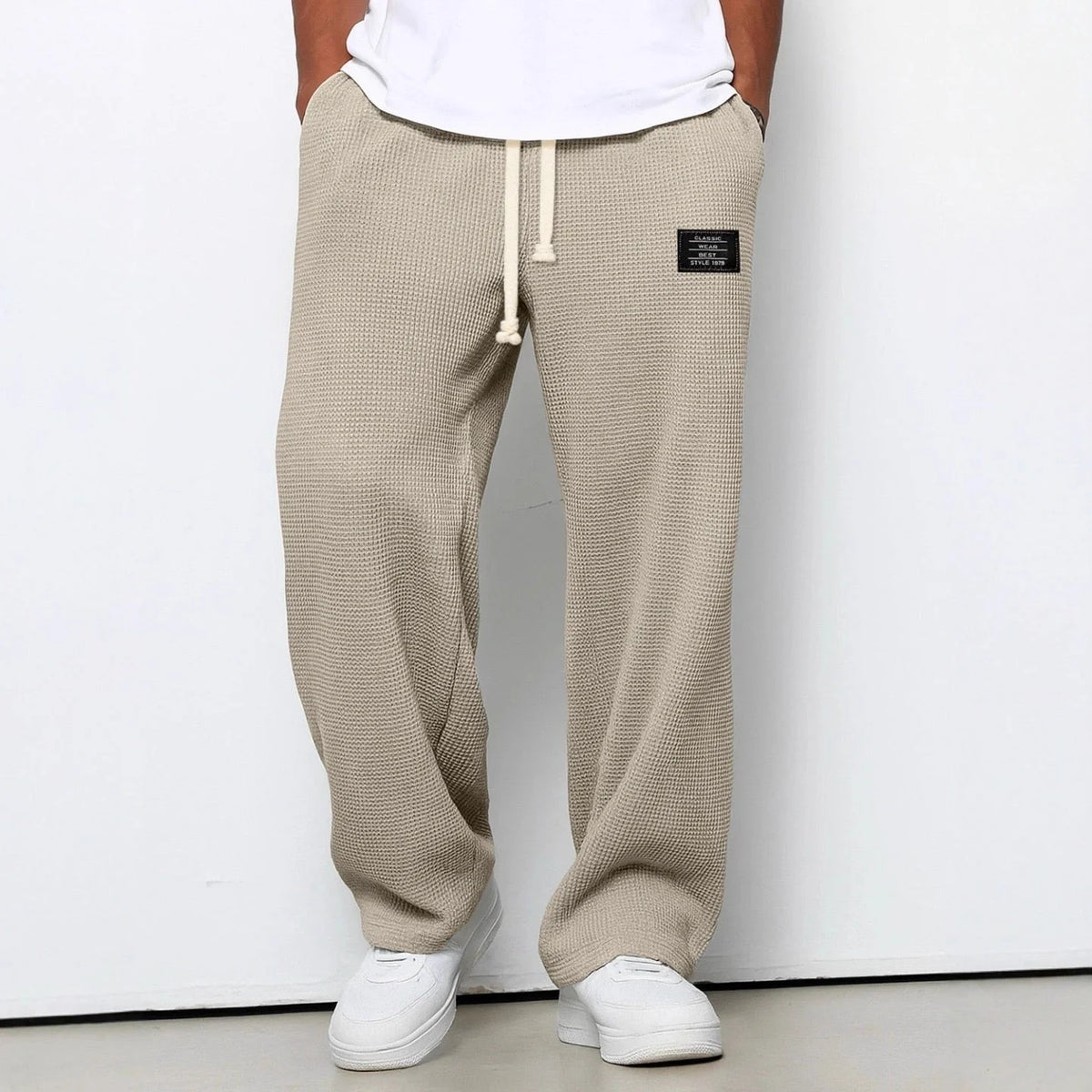 Men's Relaxed Fit Trousers | Adjustable Waist Breathable Fabric 4