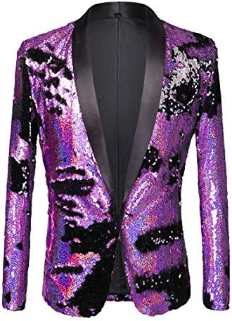 Men's Sequin Shawl-Lapel Blazer | Men's Blazer Jacket 11