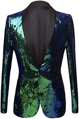 Men's Sequin Shawl-Lapel Blazer | Men's Blazer Jacket 8