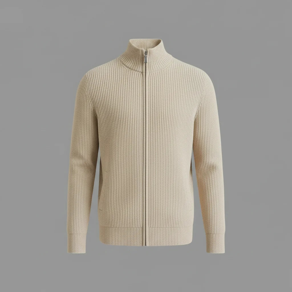 Men's Slim-Fit Zip Cardigan | Men's Cardigan Sweater 0