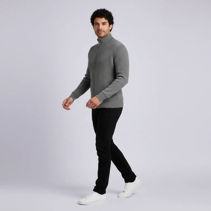 Men's Slim-Fit Zip Cardigan | Men's Cardigan Sweater 2