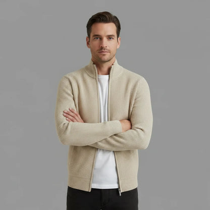 Men's Slim-Fit Zip Cardigan | Men's Cardigan Sweater 7