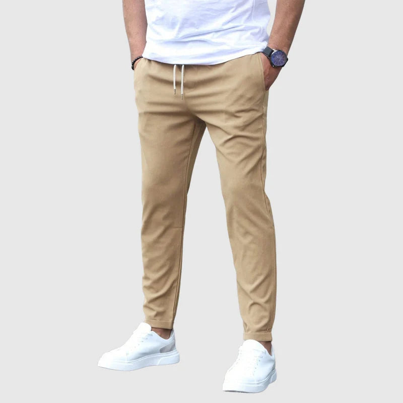 Men's Slim Fit Stretch Drawstring Pants 0