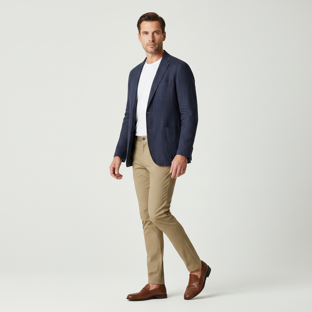 Men's Slim Fit Stretch Trousers 4