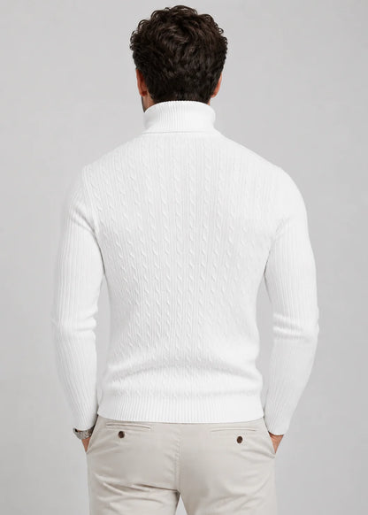 Men's Slim Fit Turtleneck Sweater Warm Knit 5