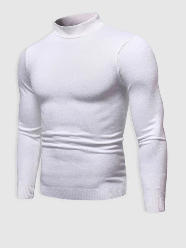 Men's Slim Fit Turtleneck Sweater | Knit Pullover 1