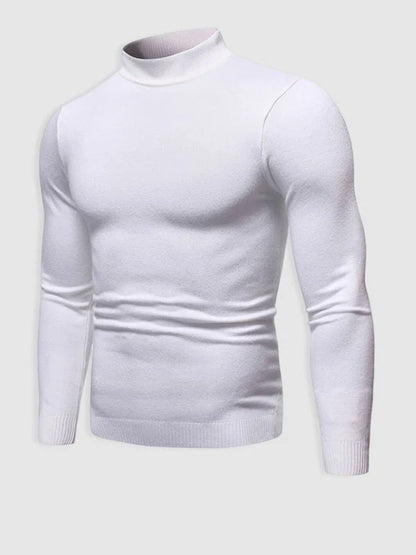 Men's Slim Fit Turtleneck Sweater | Knit Pullover 1