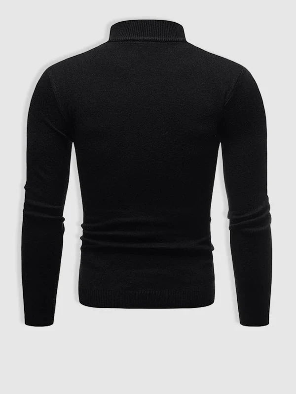 Men's Slim Fit Turtleneck Sweater | Knit Pullover 4