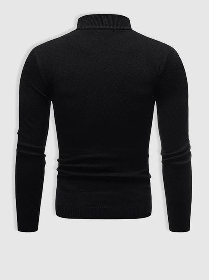 Men's Slim Fit Turtleneck Sweater | Knit Pullover 4