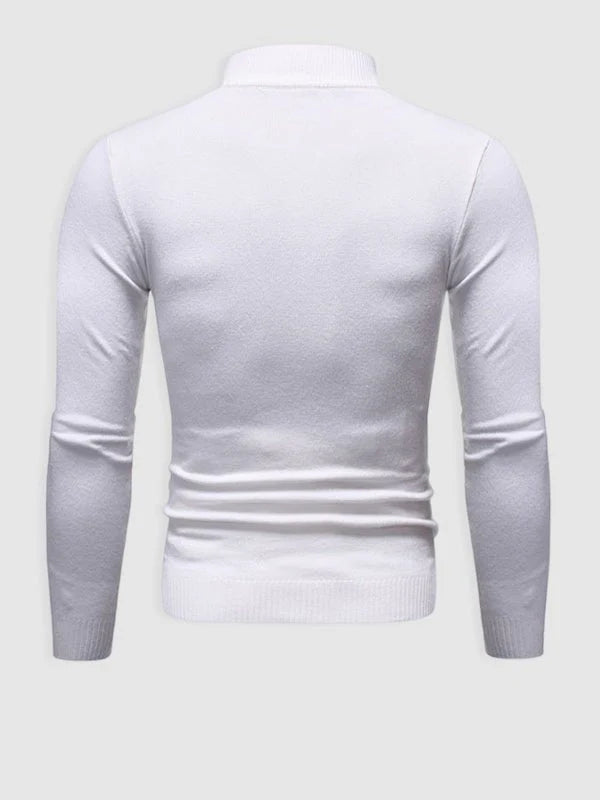 Men's Slim Fit Turtleneck Sweater | Knit Pullover 5