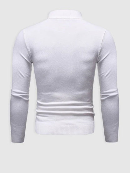 Men's Slim Fit Turtleneck Sweater | Knit Pullover 5