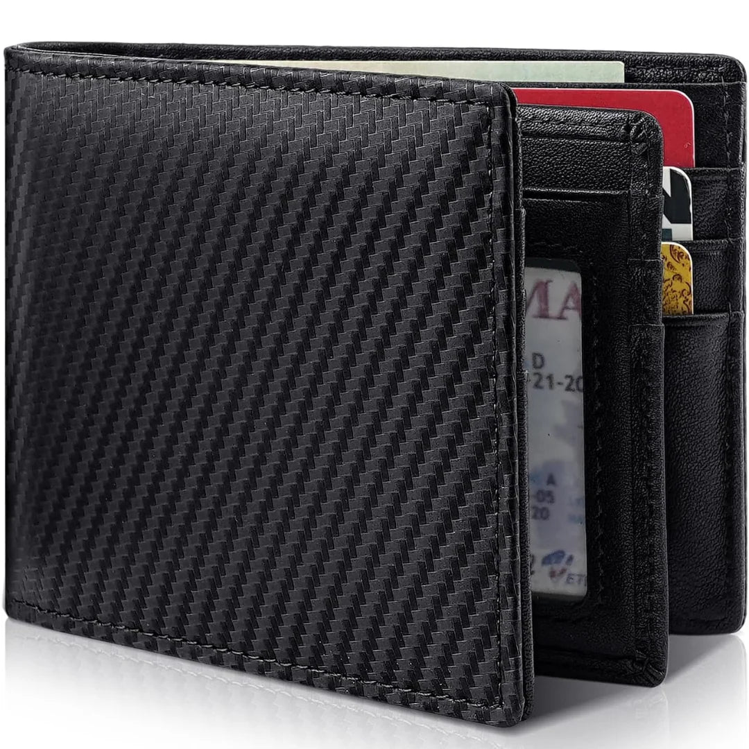 Men's Slim Leather Wallet with RFID Blocking | Bifold Design 2