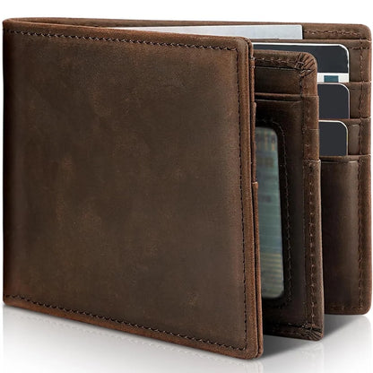 Men's Slim Leather Wallet with RFID Blocking | Bifold Design 4