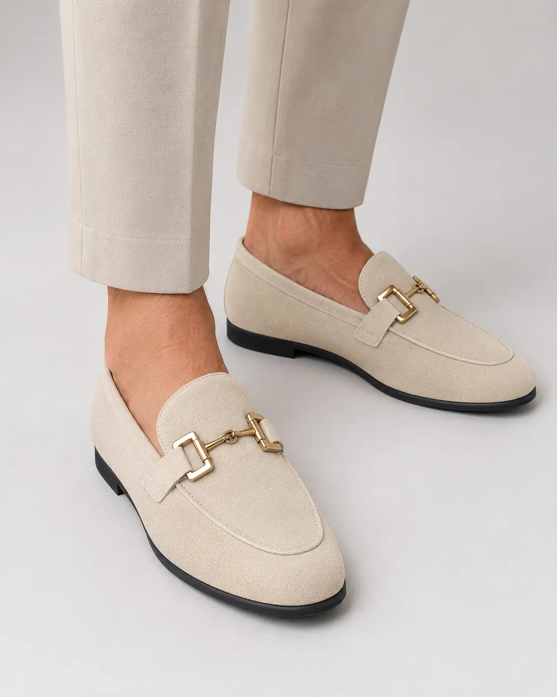 Men's Slip-On Loafers with Metal Detail | Formal Comfort Shoes 2