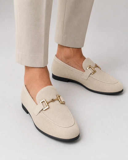 Men's Slip-On Loafers with Metal Detail | Formal Comfort Shoes 2