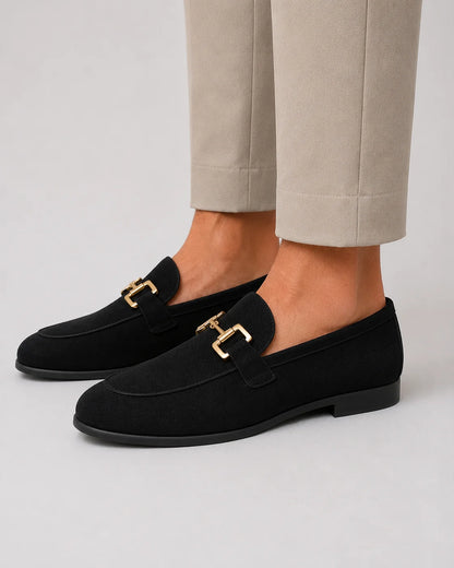 Men's Slip-On Loafers with Metal Detail | Formal Comfort Shoes 7