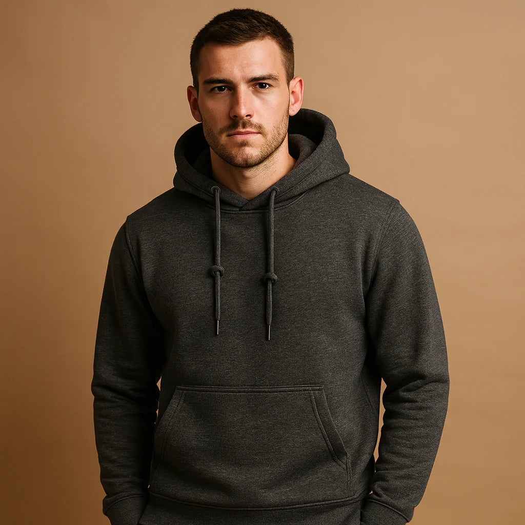 Men's Soft Pullover Hoodie with Kangaroo Pocket Casual 2