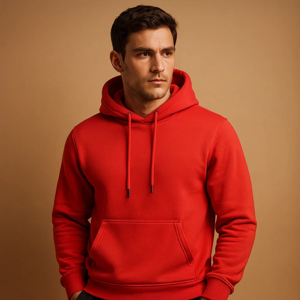 Men's Soft Pullover Hoodie with Kangaroo Pocket Casual 6