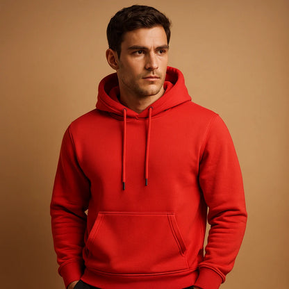 Men's Soft Pullover Hoodie with Kangaroo Pocket Casual 6