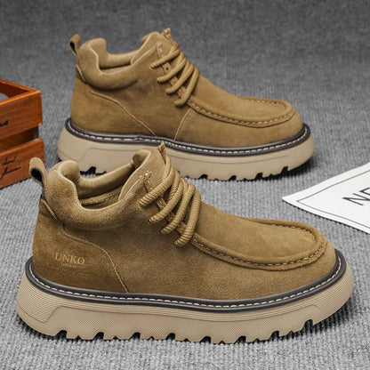 Men's Suede Ankle Boots | Lace-Up Casual Retro Style 1