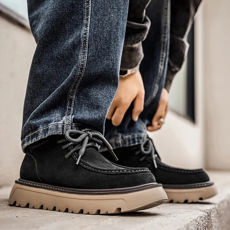 Men's Suede Ankle Boots | Lace-Up Casual Retro Style 3
