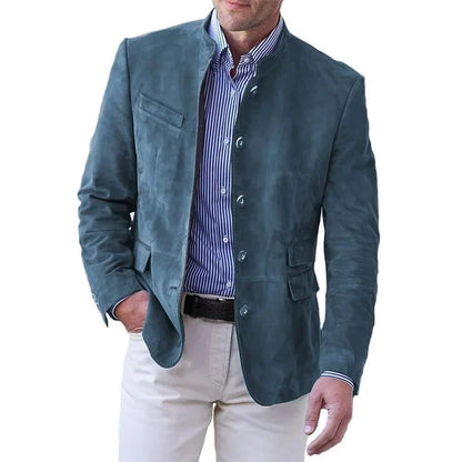 Men's Suede Blazer Jacket | Tailored Casual Sport Coat 1